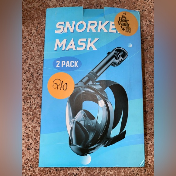 Full Face Snorkel Mask Adults,Dry-Top Snorkeling Gear with Camera Mount,Foldable